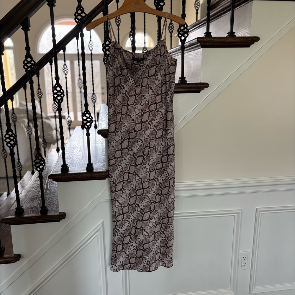 Banana Republic Snake Print Maxi Dress
